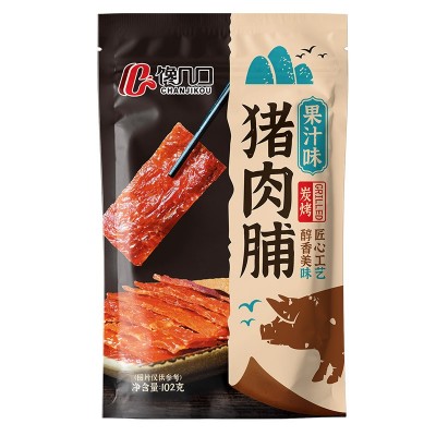炭烤软糯猪肉脯四种口味独立小包装102克潮汕特产整箱零食批发一图4
