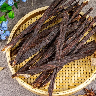 猪肉蒙古风干条休闲零食批发卖即食猪肉脯散装猪肉零食厂家直供制图3