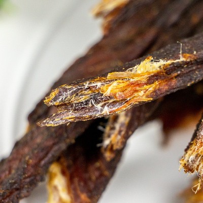 猪肉蒙古风干条休闲零食批发卖即食猪肉脯散装猪肉零食厂家直供制图5