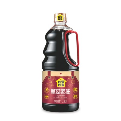 爱家调味品草菇老抽1900ml/桶酿造酱油家用桶装炒菜红烧上色焖煮图4