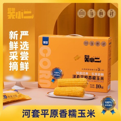 巴萌关小二河套糯玉米礼盒装 新鲜真空非转基因鲜食玉米营养轻食图3