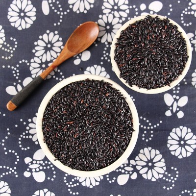 现货批发粗粮无染色黑大米农家黑米自种五谷杂粮黑香米25KG装黑米图4