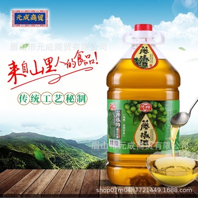 批发四川洪雅涛胖藤椒油2.5L/5L/50斤 商用大桶装特麻特香 调味油