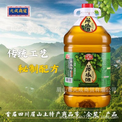 批发四川洪雅涛胖藤椒油2.5L/5L/50斤 商用大桶装特麻特香 调味油图3