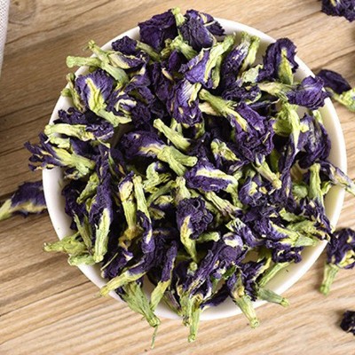 蝶豆花新货农产品蓝蝴蝶 粉调色代打粉 零度细微花粉批发渠道代发图2