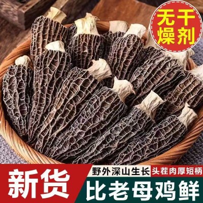 【当季新货】A级羊肚菌干货菌菇煲汤食材无硫熏批发百合滋补汤包图2