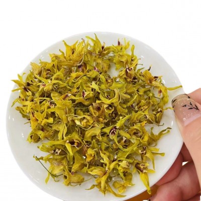 霍山铁皮石斛花散装批发当季新花石斛干花花茶