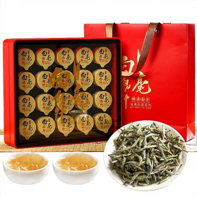 白茶白毫银针20罐装高山福鼎的白毫散茶批发回甘清甜清甜回甘