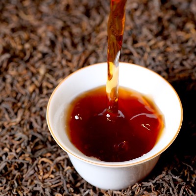 云南勐海陈年宫廷普洱茶熟茶散茶古树老茶小青柑袋泡茶原料500g图3