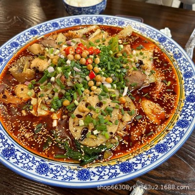 重庆调料7斤桶装火锅底料串串毛血旺水煮肉片冒菜麻辣底料老火锅图2