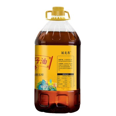 属龙香黄菜籽油5L非转基因压榨纯菜籽油厂家整箱低芥酸粮油批发图4
