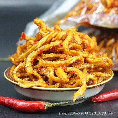 2024新鲜真空木瓜丝干酱菜广西横县特产香辣爽脆木瓜干酱菜五斤装图2