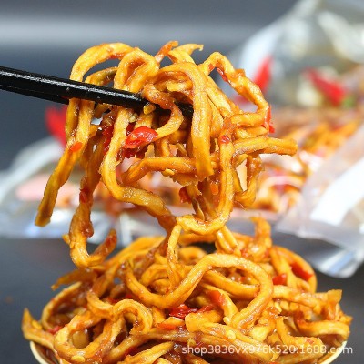 2024新鲜真空木瓜丝干酱菜广西横县特产香辣爽脆木瓜干酱菜五斤装图3