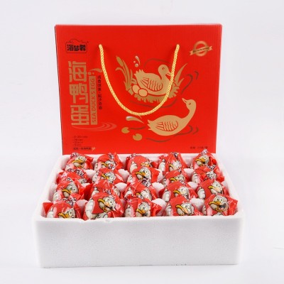厂家直销礼盒版烤海鸭蛋广西北部湾红树林整箱咸鸭蛋端午批发