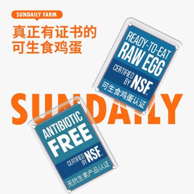 圣迪乐可生食L级大蛋鲜鸡蛋30枚无菌新鲜农产品礼品盒装1.8kg顺丰图2