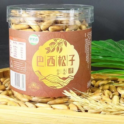 新货大颗粒巴西松子手剥松子原味薄壳50g/110g/150g罐装坚果批发图4