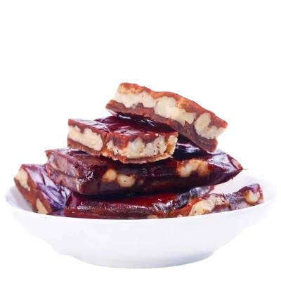 新疆枣仁派批发250g 真空装枣仁抱抱果派零食和田大枣夹核桃仁派图5