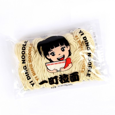 一町食品厂家直销500g日式拉面保鲜湿面条袋装半干面汤底热干面