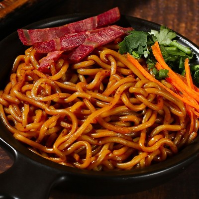 一町乌冬面整箱批发30包送牛肉酱港式速食干拌面带xo海鲜酱面条图5