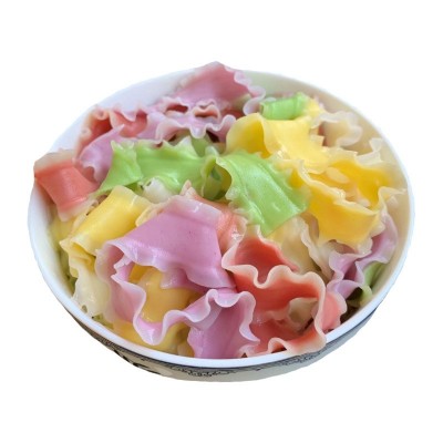 盒装刀削面蔬菜面叶荞麦面拧劲面菠菜菜汁宽面条花边挂面面片代发图5