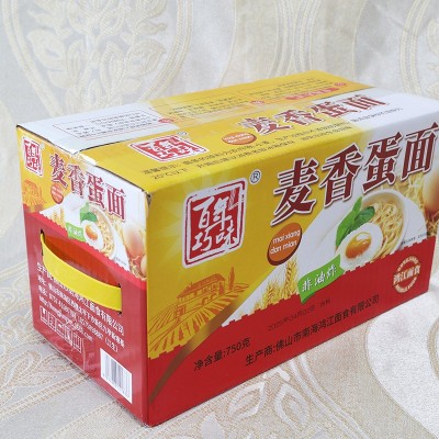 麦香鸡蛋面营养早餐手工面非油炸煮面净含量750克鸡蛋面工厂批发图2