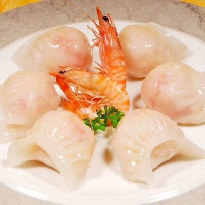 水晶虾饺皇早餐半成品晚茶面点心蒸饺子包子速食方便速冻厂家代发