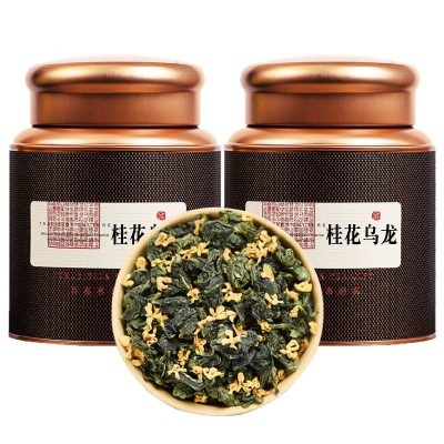 桂花乌龙茶浓香型新茶铁观音窨制桂花茶高山茶叶袋装礼盒罐装500g图5