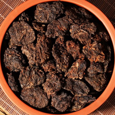 普洱老茶头熟普普洱熟茶勐海老班章茶砖云南茶茶叶批发勐海味