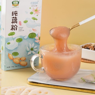 【华贵】纯藕粉160g洪湖莲藕洪湖农家无添加藕粉早晚植物代餐粉图4