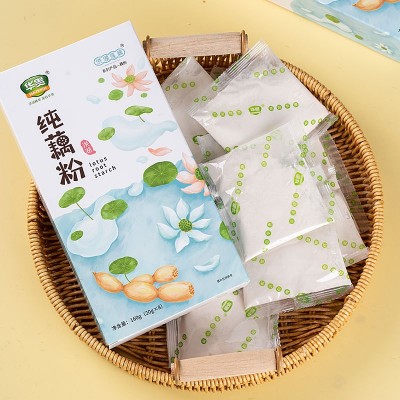 【华贵】纯藕粉160g洪湖莲藕洪湖农家无添加藕粉早晚植物代餐粉图5