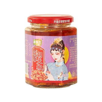 油炒蒜蓉朝天椒10斤装油炒农家蒜蓉朝天椒饭店商用餐饮酒店专用图5