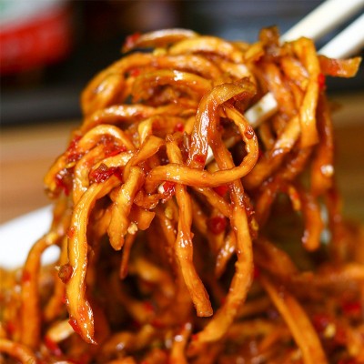 280g/瓶龙老师木瓜丝干木瓜条香辣木瓜丁酱菜咸菜下饭菜榨菜咸菜图4