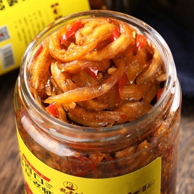 280g/瓶龙老师香辣木瓜丝干木瓜条酱菜咸菜下饭菜榨菜泡菜开胃菜图4