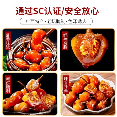 280g/瓶龙老师七彩泡椒广西特产五彩椒小米辣椒野山椒彩椒图5
