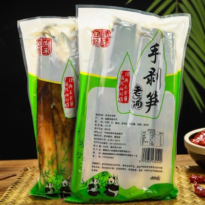 即食手撕笋500g袋装泡椒香辣味手剥笋竹笋尖手扒笋网红零食图3