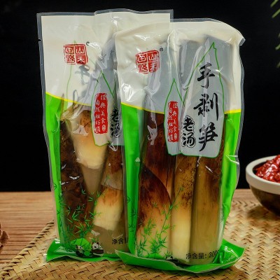 即食手撕笋500g袋装泡椒香辣味手剥笋竹笋尖手扒笋网红零食图4