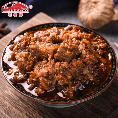 花桥香菇牛肉酱辣椒酱拌面拌饭酱下饭菜瓶装火锅蘸酱调味料批发图2