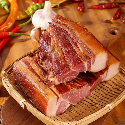湖南腊肉特产批发农家自制烟熏咸肉五花肉非四川贵州礼盒装腊肉肠图4