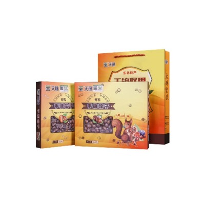 天锦有机坚果礼盒大兴安岭松子榛子有机松子有机榛子500g图4