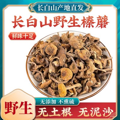 新货长白山特产级野生榛蘑东北小鸡炖蘑菇丁干货无根去根500g图3