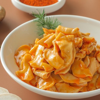 盖世商用香辣红油杏鲍菇1kg/袋即食下饭菜餐饮食材开袋即食小凉菜图3