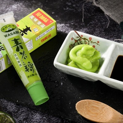 青芥辣43g/支 芥末酱 辣根软管芥末膏料理寿司调料三文鱼蘸料批零