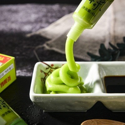 青芥辣43g/支 芥末酱 辣根软管芥末膏料理寿司调料三文鱼蘸料批零图2