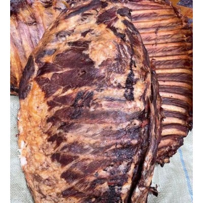 正宗烟熏腊排骨肉 农家自制整块排骨肉，精排 中排 土猪排骨腊肉图2