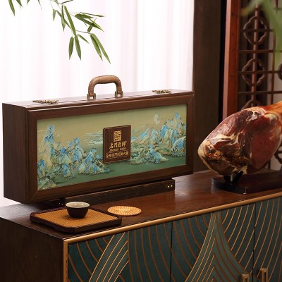 名门匠师金华火腿正宗火腿9斤整腿木盒商务春节礼品特产礼盒礼包图3