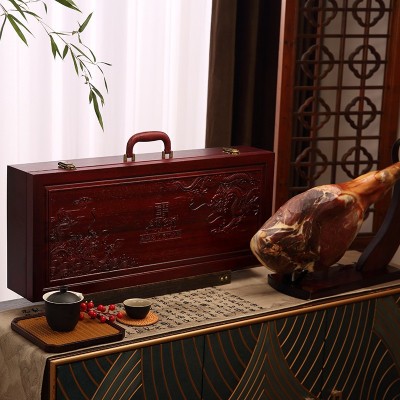 名门匠师金华火腿正宗火腿10斤整腿木盒商务春节礼品特产礼盒礼包图3