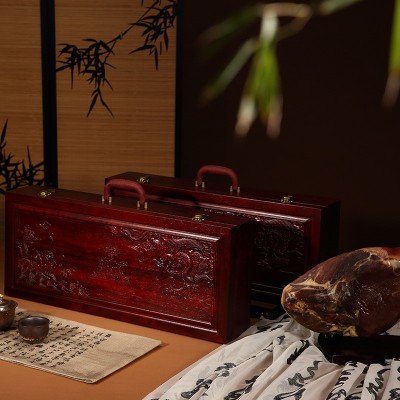 名门匠师金华火腿正宗火腿10斤整腿木盒商务春节礼品特产礼盒礼包图2
