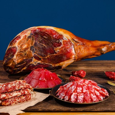 金华火腿礼盒装工厂直营年货土特产腌腊制品手腊肉过年货礼盒批发图3