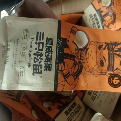 处理三只松鼠纸皮核桃120g夏威夷果100g坚果炒货图4