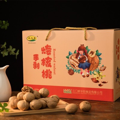 秋之香手剥烤核桃1250g年货礼盒健康休闲零食图4
